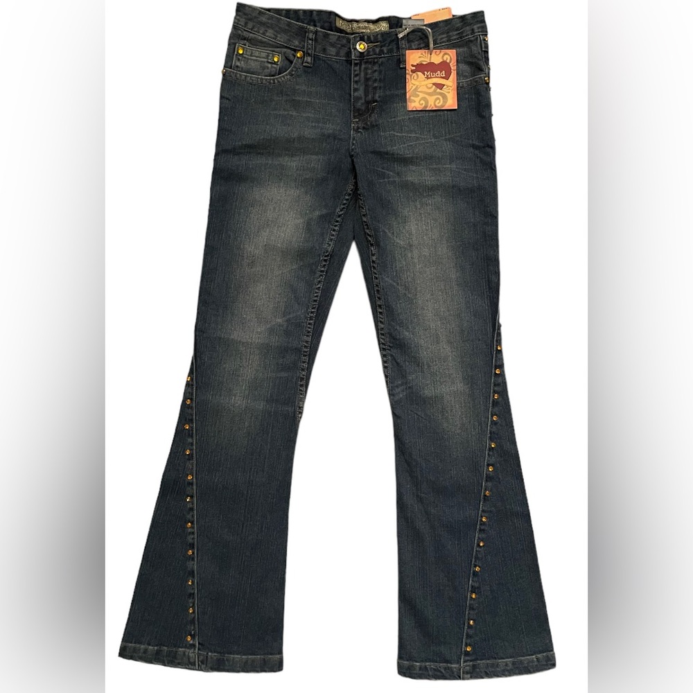 Vtg Rhinestone Flare Mudd Jeans